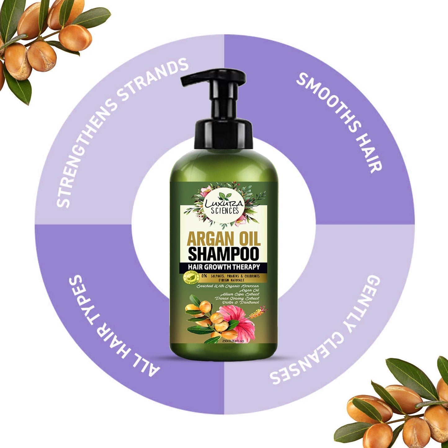 Luxura Sciences Moroccan Argan Oil Shampoo - DrMediCart