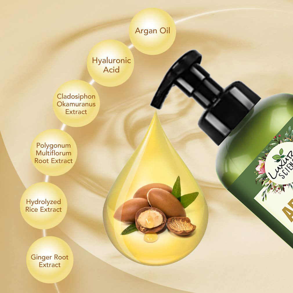 Luxura Sciences Moroccan Argan Oil Shampoo - DrMediCart