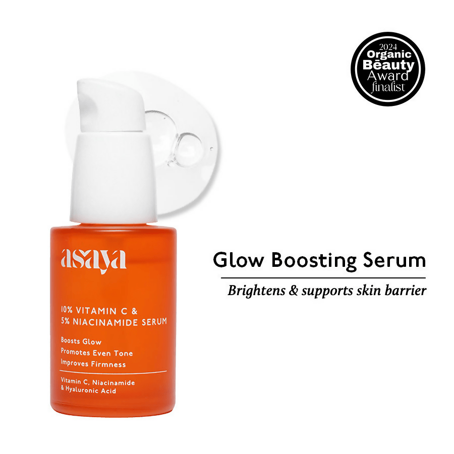 Asaya 10% Vitamin C Serum With 5% Niacinamide & Antioxidant Face Serum For Glowing Skin & Dullness