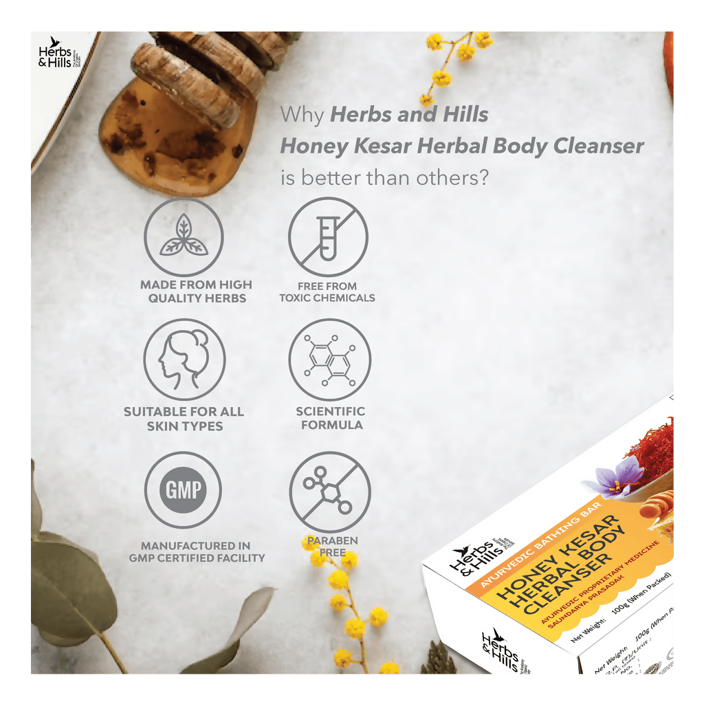 Herbs & Hills Honey Kesar Herbal Body Cleanser