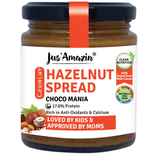 Buy Jus Amazin Hazelnut Spread Crunchy - Choco Mania from DrMediCart