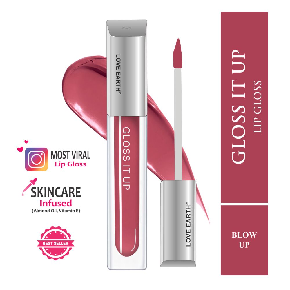 Love Earth Lip Gloss - Blow Up (Dark Pink)