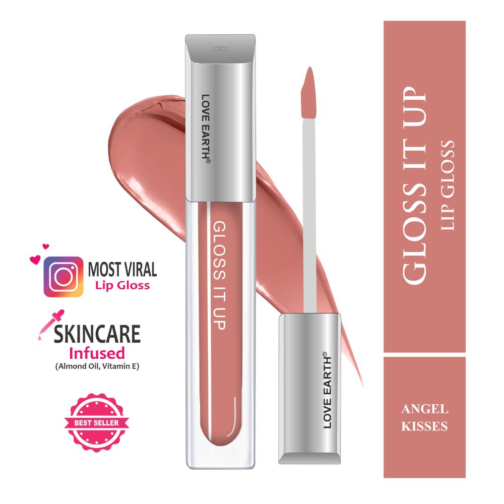 Love Earth Lip Gloss - Angel Kisses (Peach)