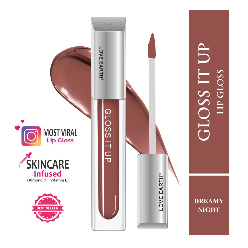 Love Earth Lip Gloss - Dreamy Night (Brown)