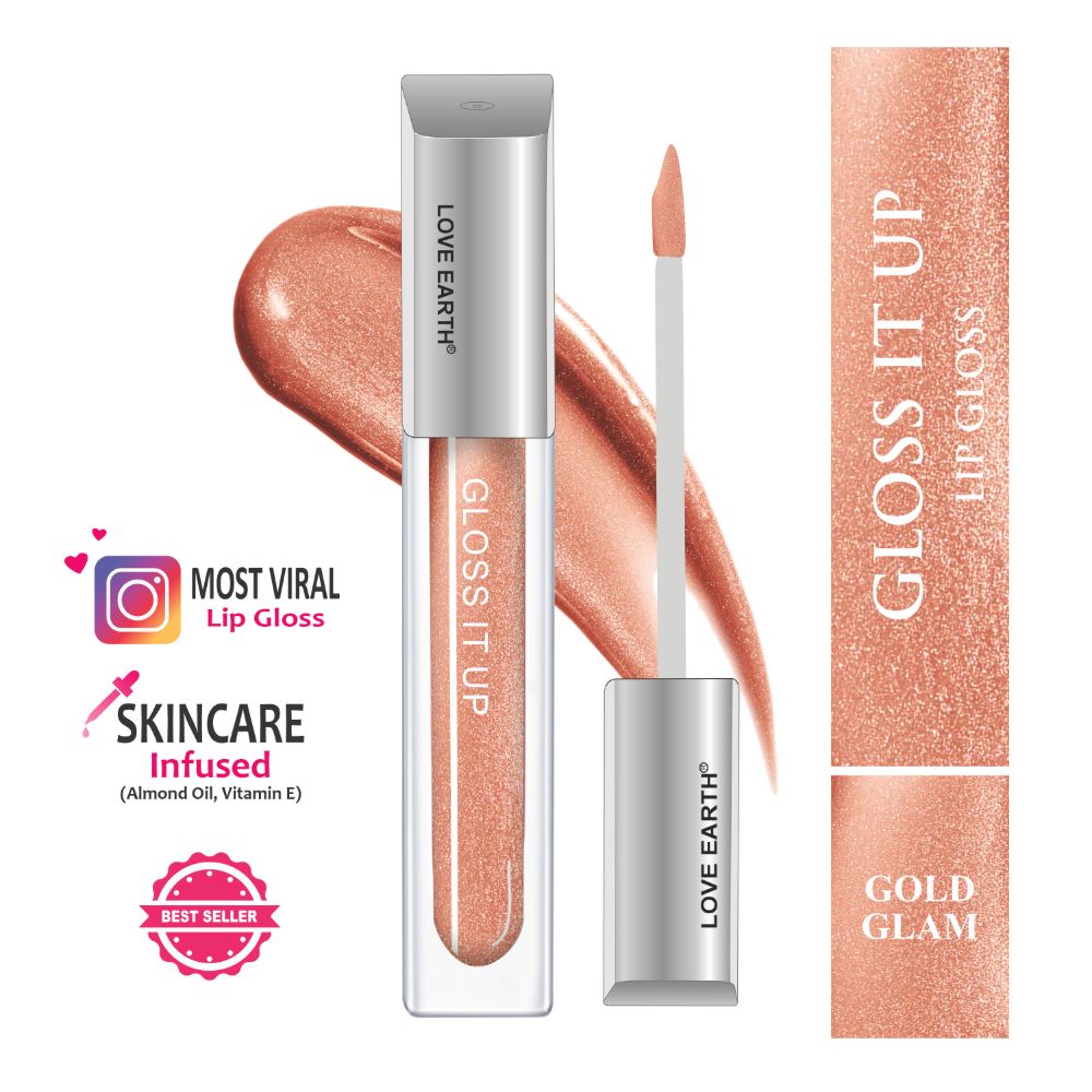 Love Earth Lip Gloss - Gold Glam (Golden)