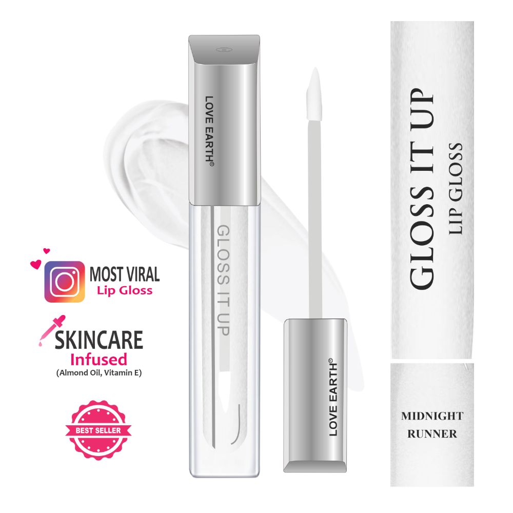 Love Earth Lip Gloss - Midnight Runner (Transparent)