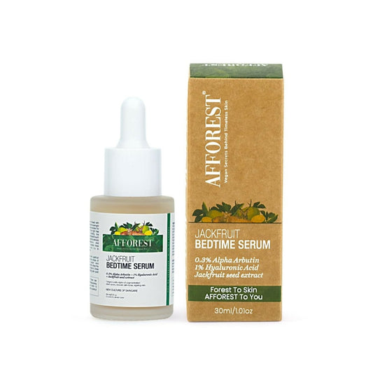 Afforest Jackfruit Bedtime Serum with 0.3% Alpha Arbutin, 1% Hyaluronic acid, Jackfruit seed extracts