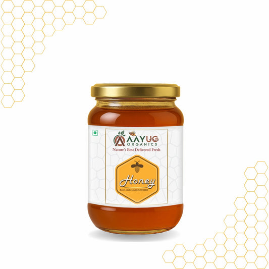 Buy Aayug Organics Organic and Raw Honey, 100% Natural and Ayurvedic, Rich in Vitamins and Minerals from DrMediCart