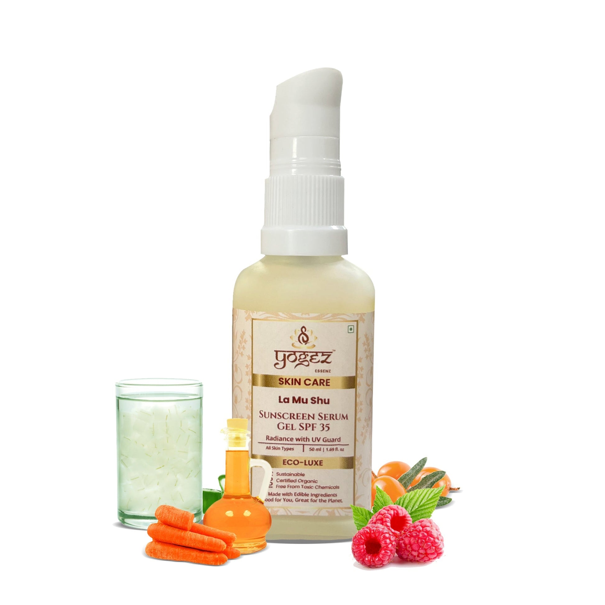Yogez La Mu Shu Sunscreen Serum Gel SPF 35
