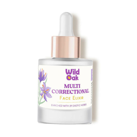 Wild Oak Kumkumadi Thailam or Multi Correctional Face Elixir Enriched with 30 Exotic Herbs