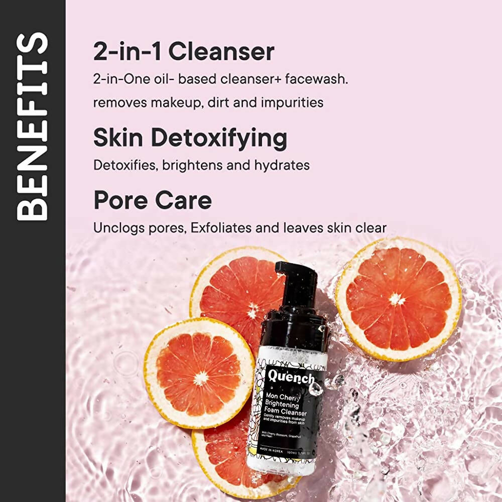 Quench Botanics Mon Cherry Brightening Foam Cleanser - Korean Skincare