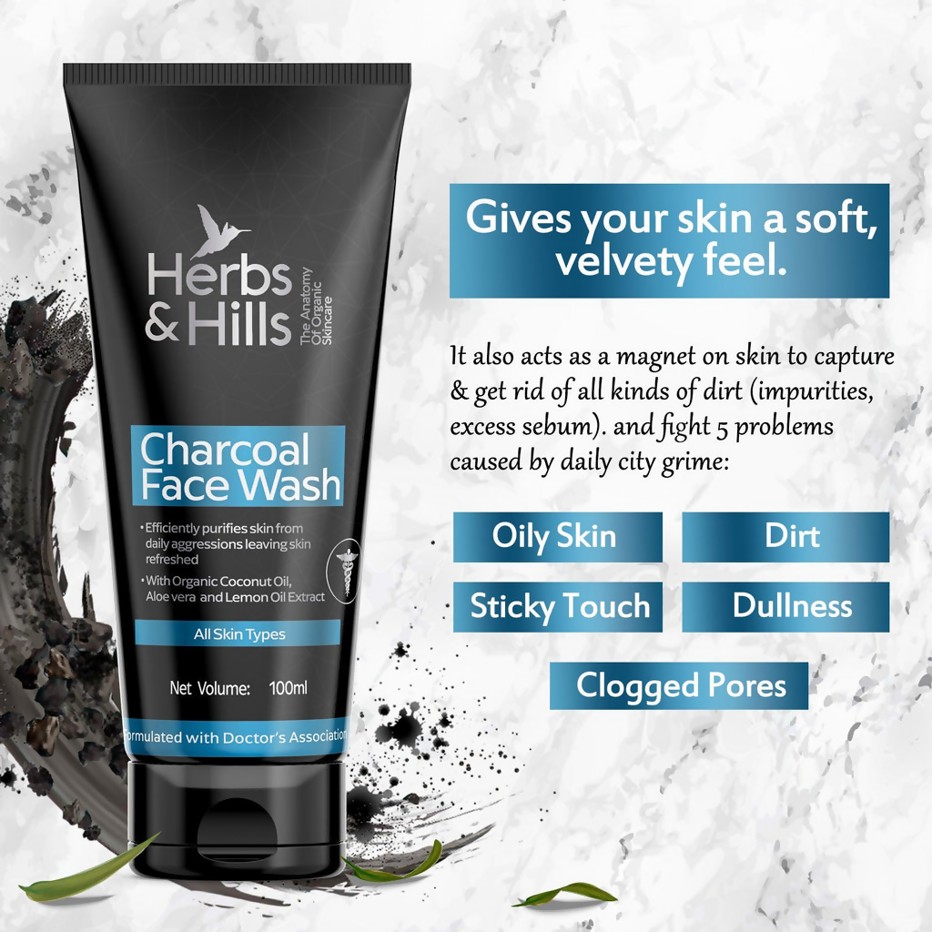 Herbs & Hills Charcoal Facewash & Moisturiser