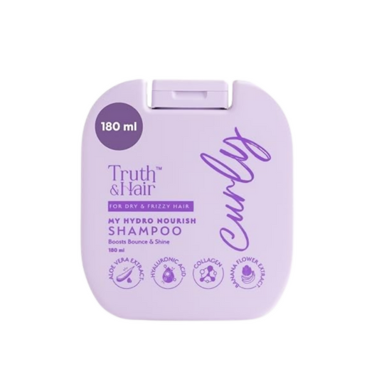 Truth & Hair Hydro Nourish Shampoo For Curly Hair With Aloevera Leaf Powder