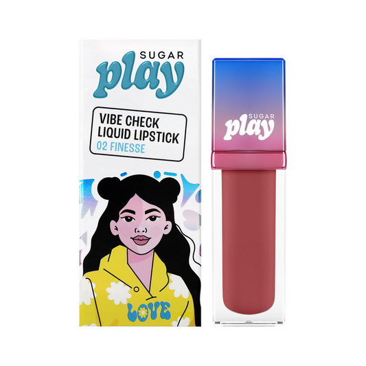 Sugar Play Vibe Check Liquid Lipstick - 02 Finesse