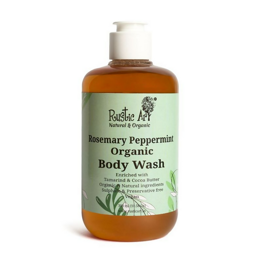 Rustic Art Organic Rosemary Peppermint Organic Body Wash