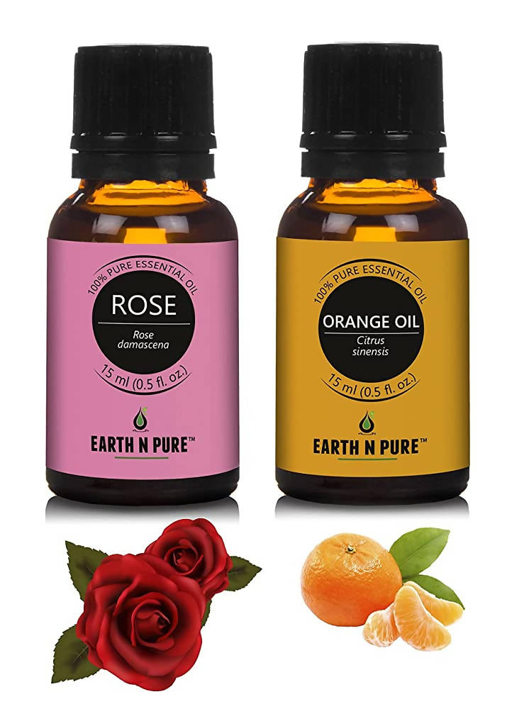 Earth N Pure Rose & Orange Essential Oils