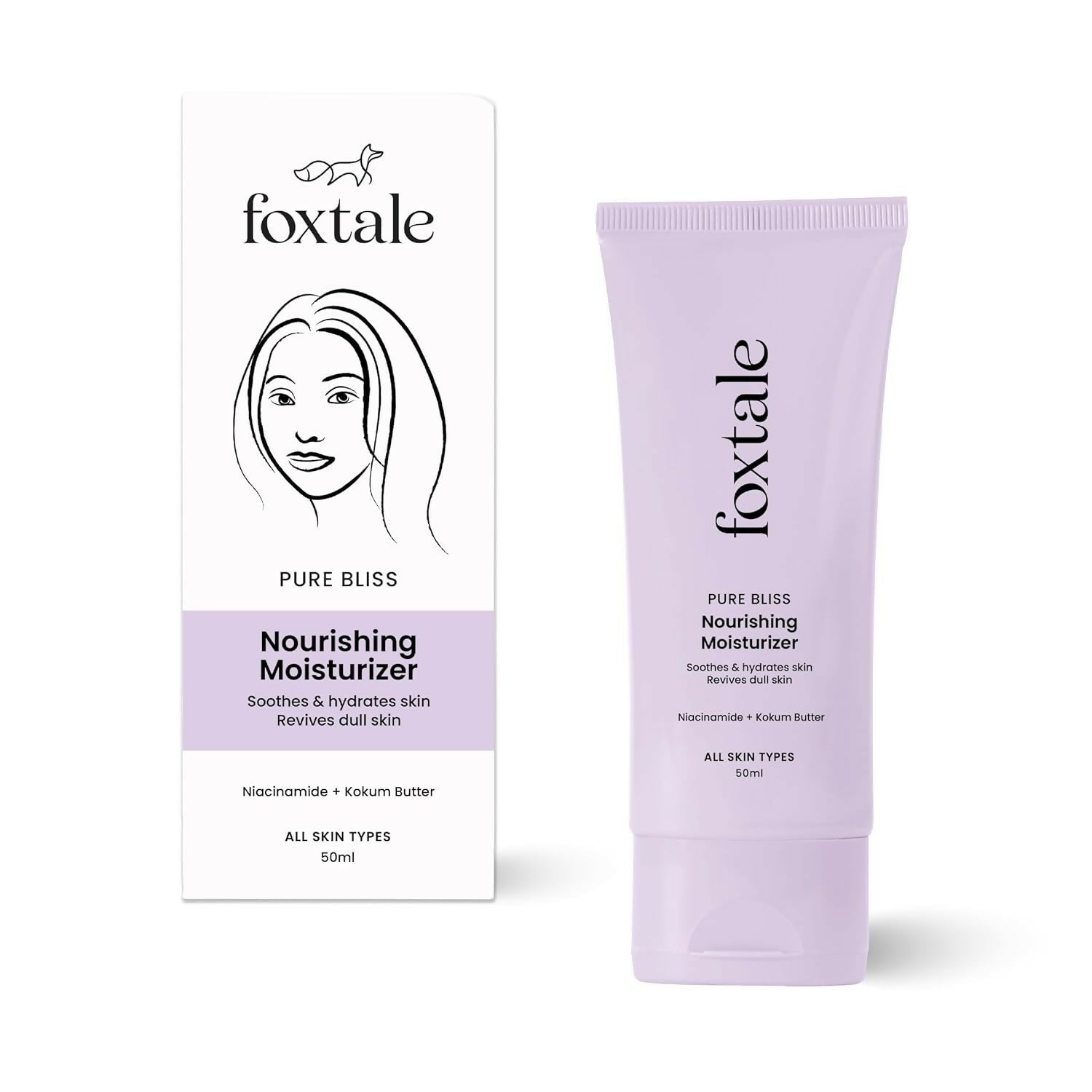 Foxtale Nourishing Face Moisturizer With Niacinamide For 24 Hr Hydration & Lightweight