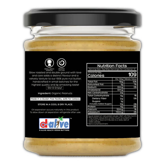 Buy D-Alive Peanut Butter (Unsweetened) from DrMediCart, Ship from India to USA