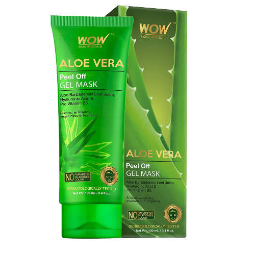 Buy Wow Skin Science Aloe Vera Peel Off Gel Mask from DrMediCart, Ship from India to USA