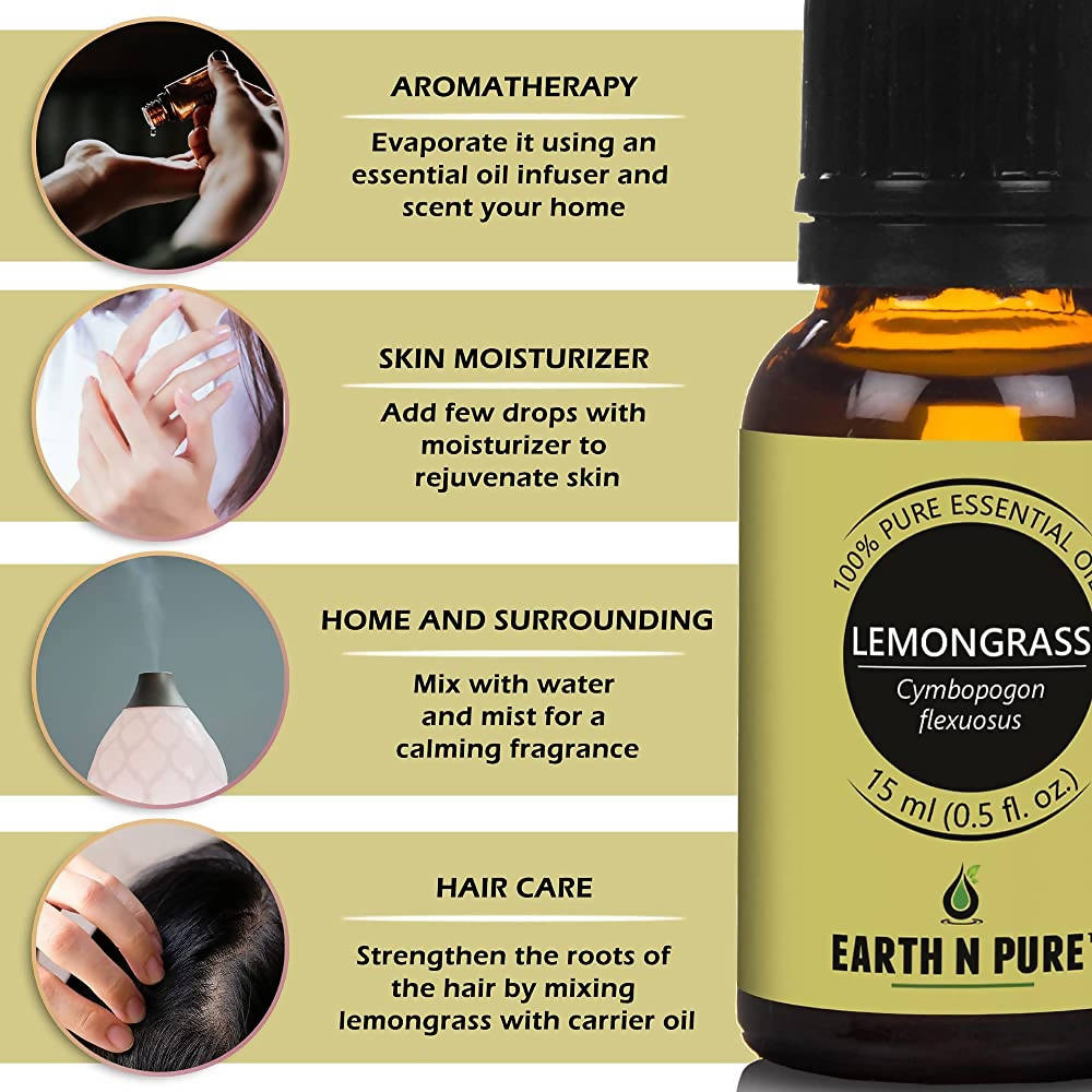 Earth N Pure Lemongrass & Citronella Essential Oils