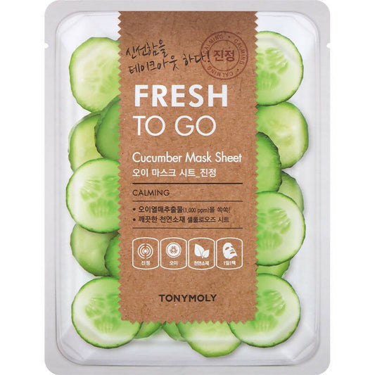 Tonymoly Fresh To Go Cucumber Mask Sheet Calming - Korean Skincare