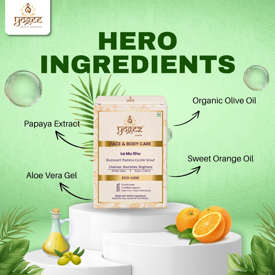 Yogez La Mu Shu Radiant Papaya Glow Soap