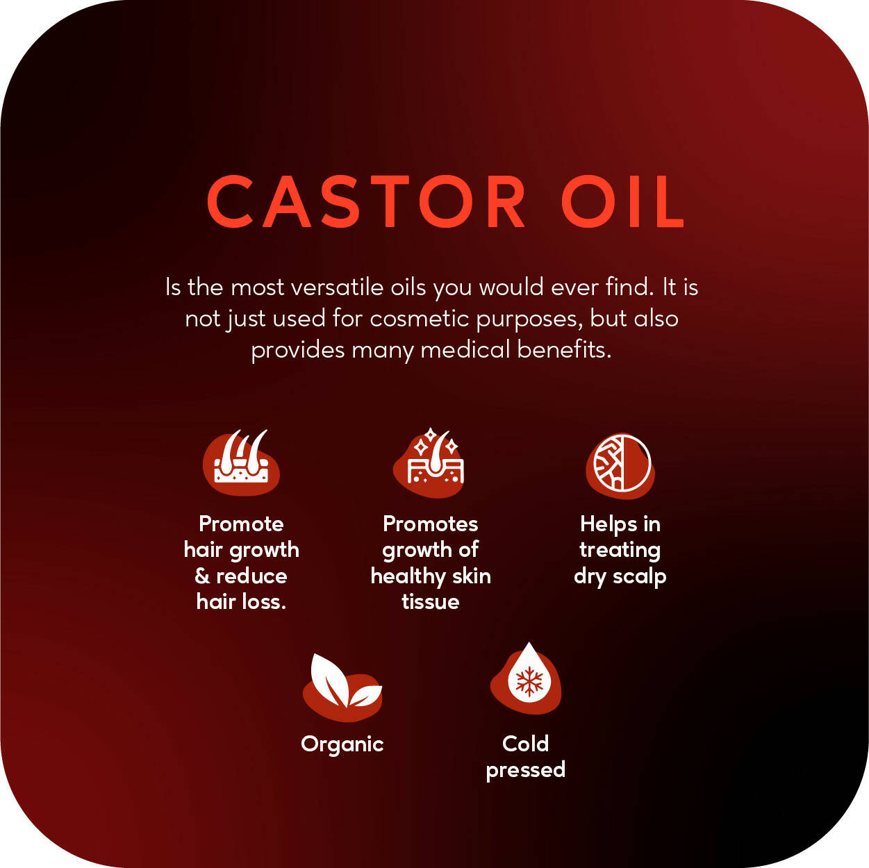 Careberry Organic Hexane-Free Organic Castor Oil For Hair, Face & Body - DrMediCart