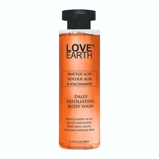 Love Earth Salicylic Acid, Glycolic Acid & Niacinamide Exfoliating Body Wash