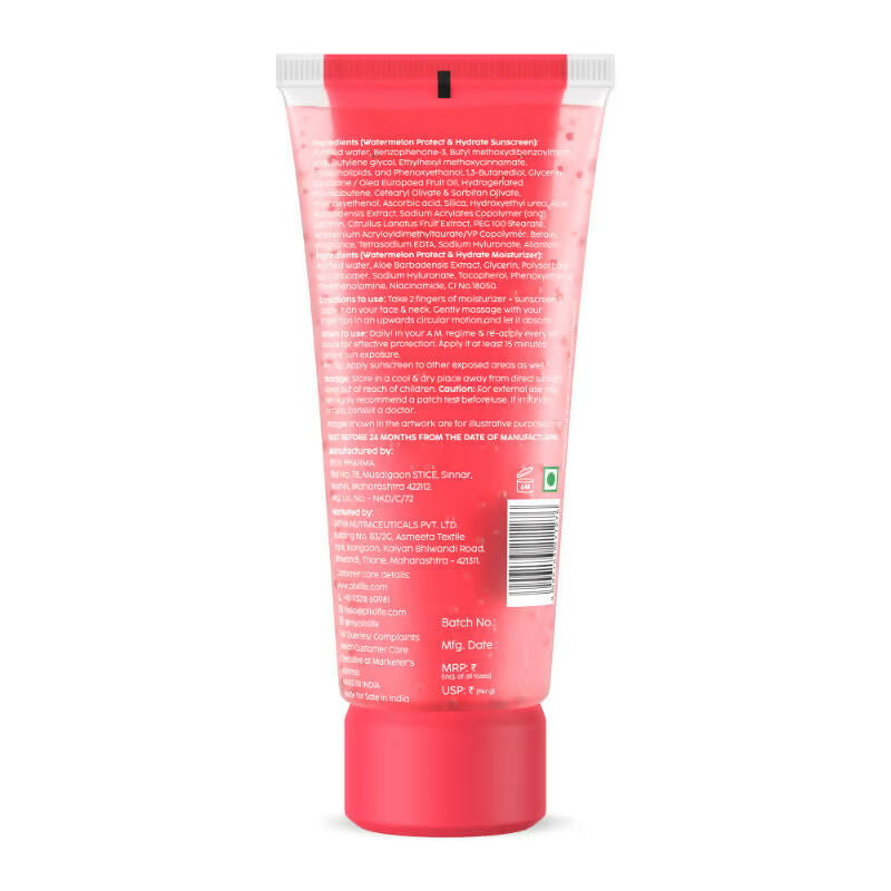 Plix Watermelon SPF PA++++ 50 Protect & Hydrate 2 In 1 Moisturizer + Sunscreen