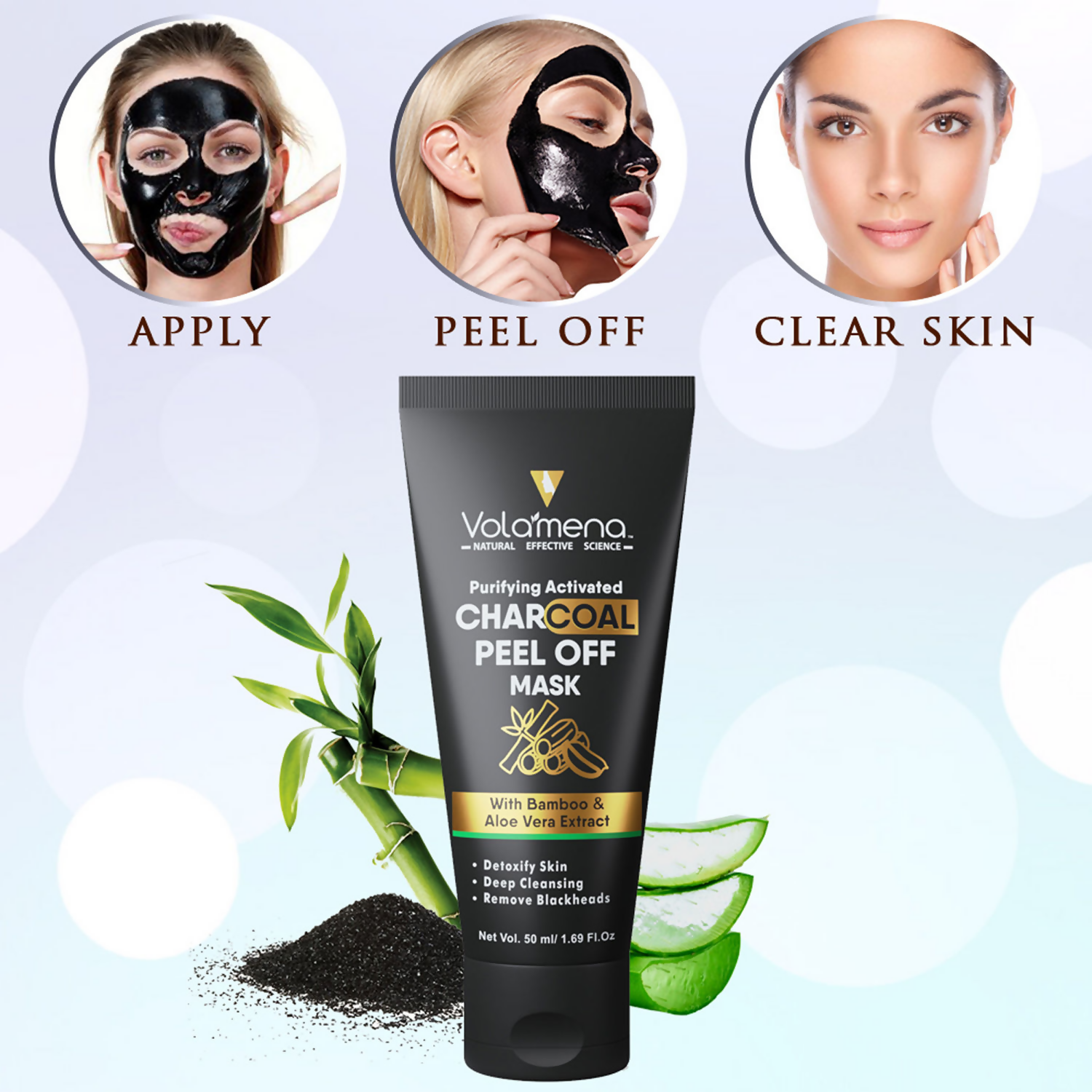 Volamena Purifying Activated Charcoal Peel Off Mask