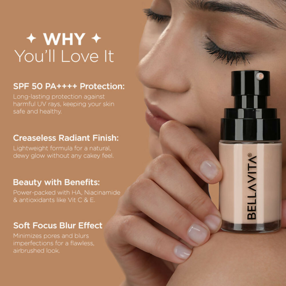 Bella Vita Organic Hydmatte Fx - Airbrush Liquid Foundation - Soft Ivory