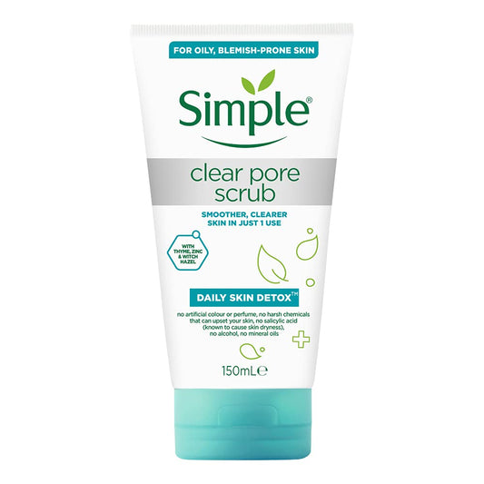 Simple Daily Skin Detox Clear Pore Facial Scrub