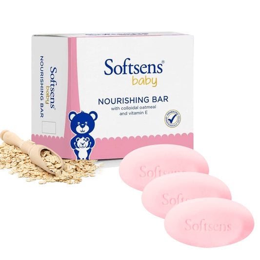 Softsens Baby Nourishing Soap Bar Enriched with Colloidal Oatmeal, Shea Butter & Vitamin E