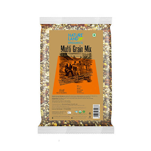 Buy Nature Land Organics Roasted Multi Grains Mix from DrMediCart