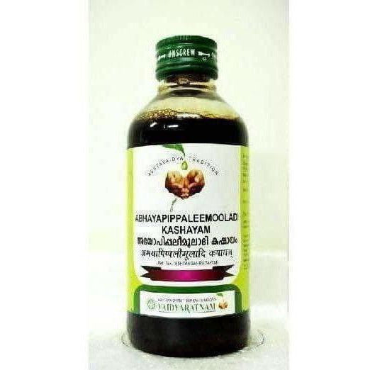 Vaidyaratnam Abhayapippaleemooladi Kashayam - Drmedicart
