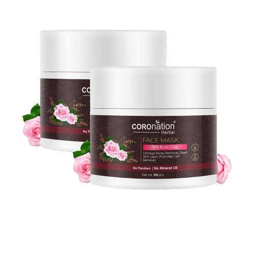 Coronation Herbal Pink Rose Clay Face Mask