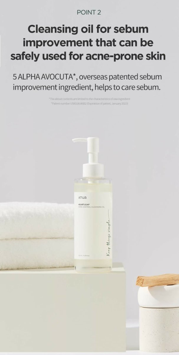 Anua Heartleaf Pore Control Cleansing Oil - Korean Skincare