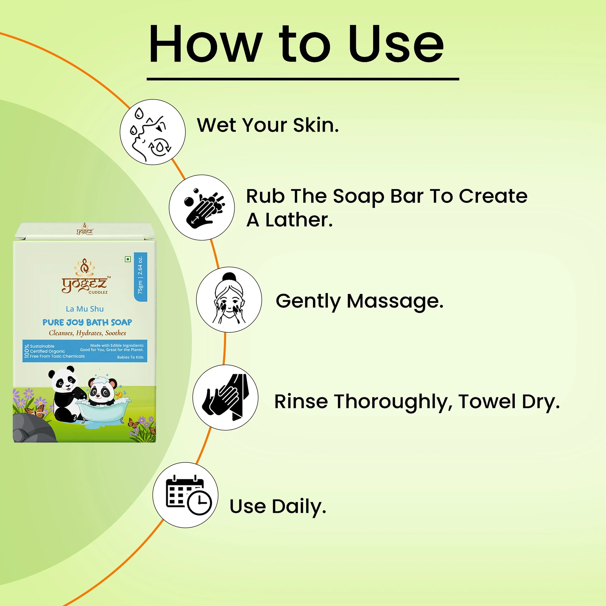 Yogez La Mu Shu Pure Joy Bath Soap