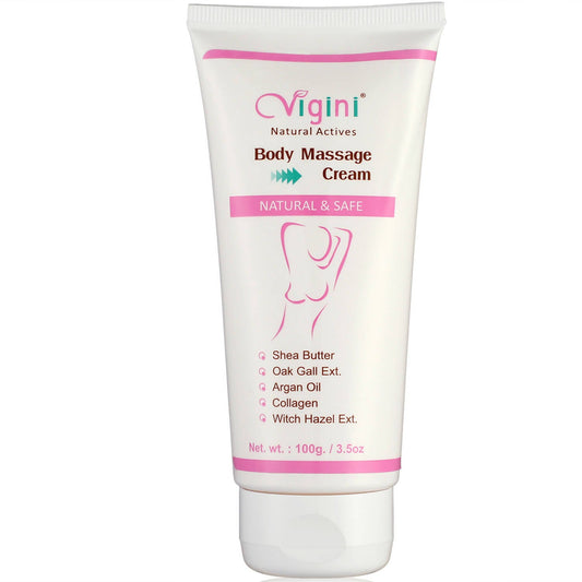 Vigini Natural Actives Bust Breast Body Toner Firming Massage Oil Cream