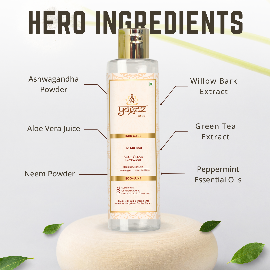 Yogez La Mu Shu Acne Clear Facewash