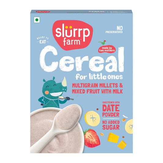 Slurrp Farm Multigrain Millets with Mixed Fruits Cereal For Kids