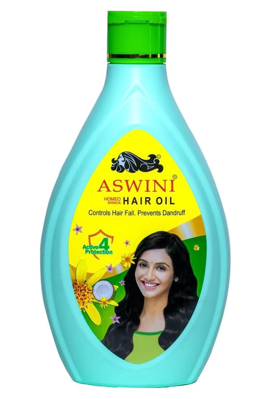 Aswini Homeo Hair Oil- Helps in Stopping Hair Fall & Dandruff