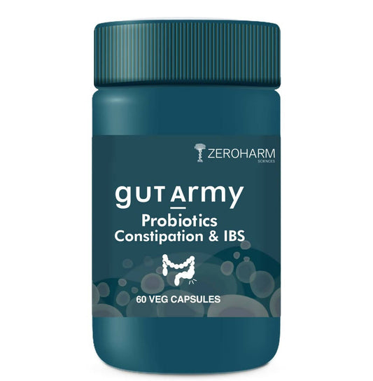 Zeroharm Gut Army Probiotics Constipation & IBS Capsules