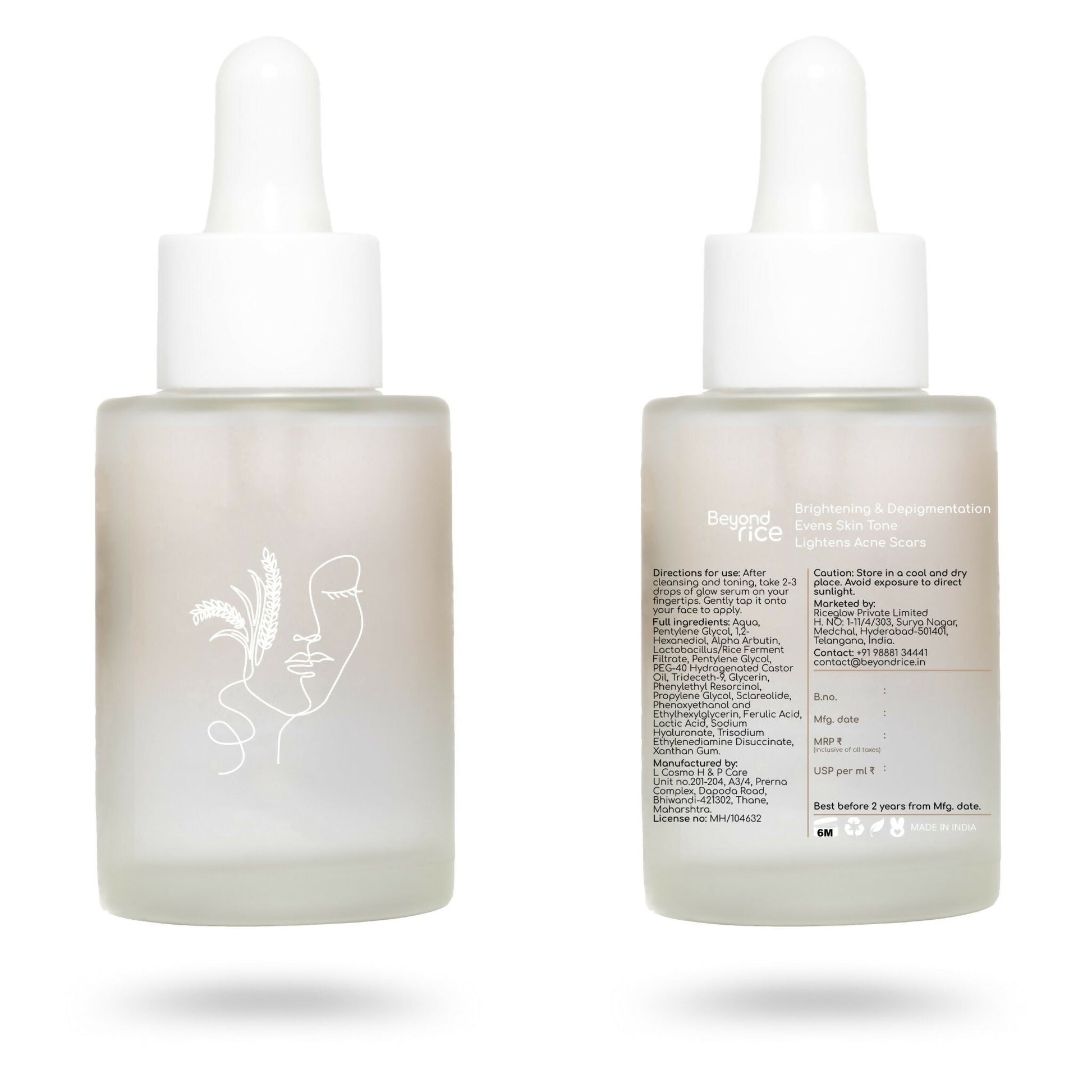 Beyond Rice 2% Alpha Arbutin and Ferulic Acid Face Glow Serum