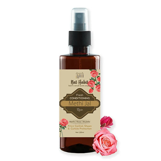 Nat Habit Rose Conditioning Methi Jal Hair Serum Spray