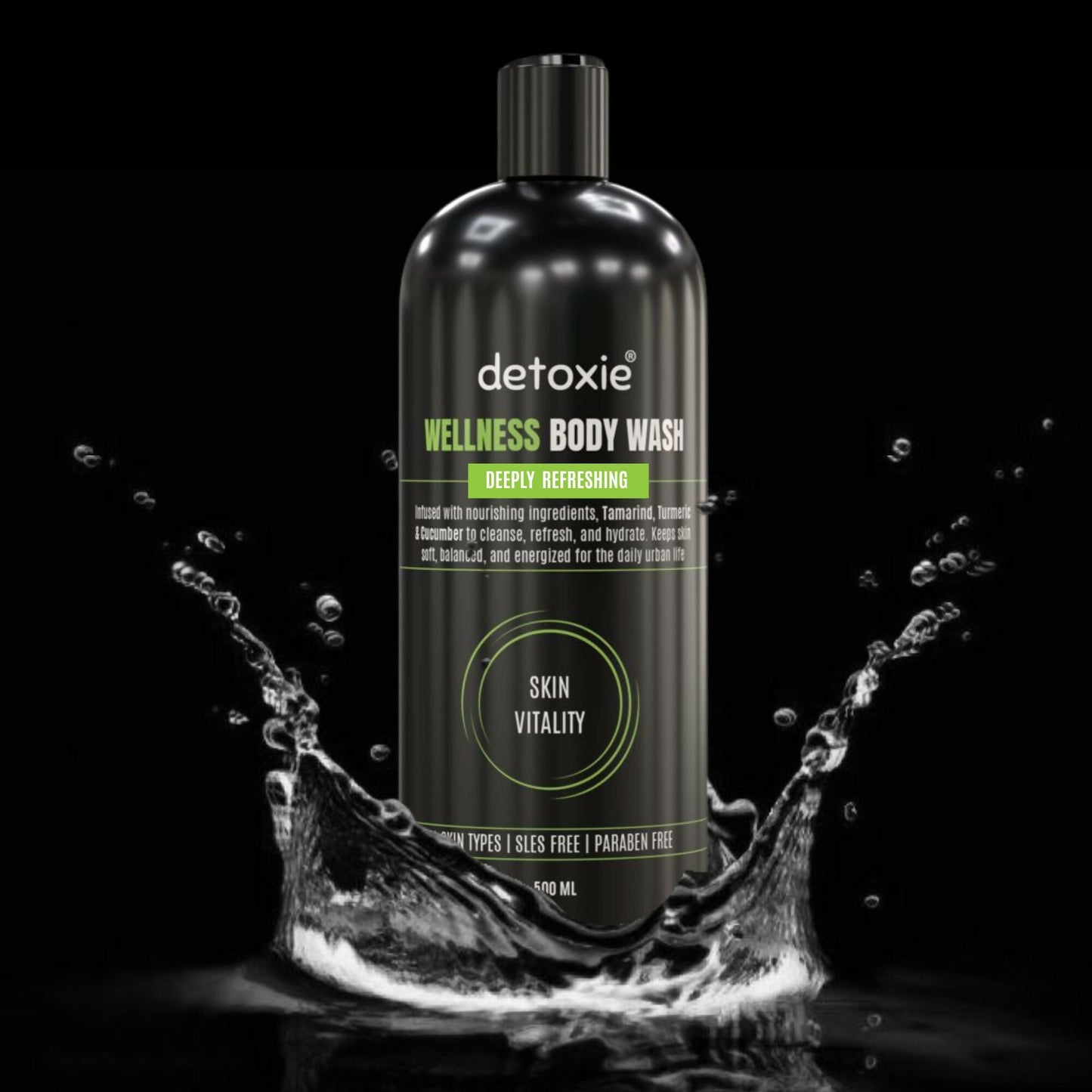 Detoxie Body Wash with Loofah - Wellness