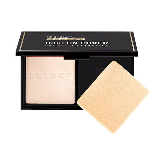 Swiss Beauty Select High On Cover Powder Foundation - 1 True Porcelain