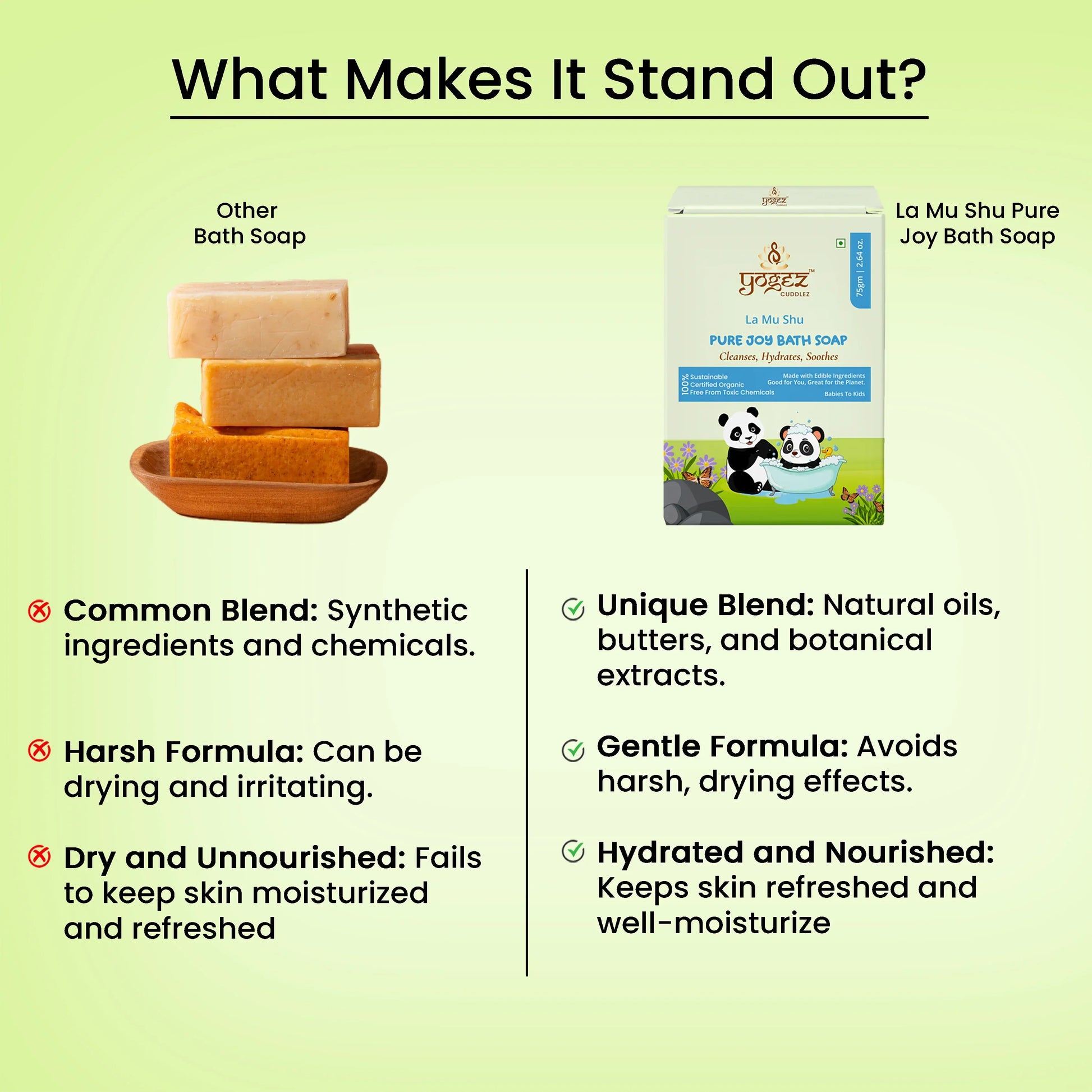 Yogez La Mu Shu Pure Joy Bath Soap