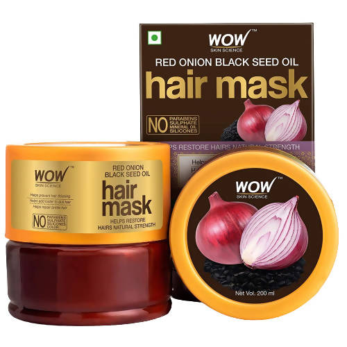 Buy Wow Skin Science Red Onion Black Seed Oil Hair Mask from DrMediCart, Ship from India to USA