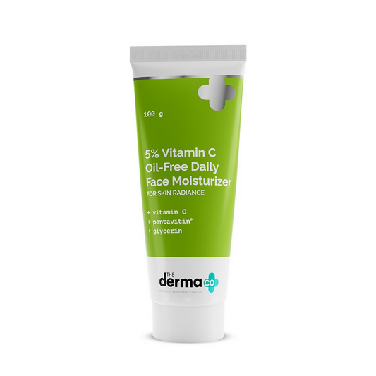 The Derma Co 5% Vitamin C Oil-Free Daily Face Moisturizer For Skin Radiance